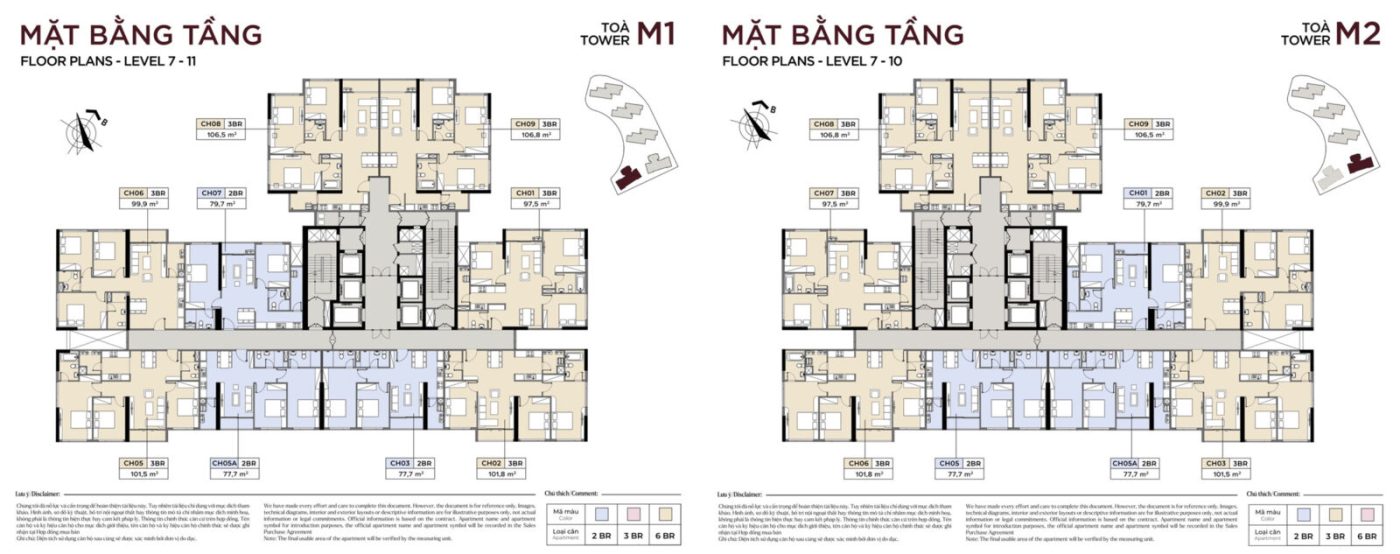 Mặt bằng dự án MEtropoli 5 tầng 7-11